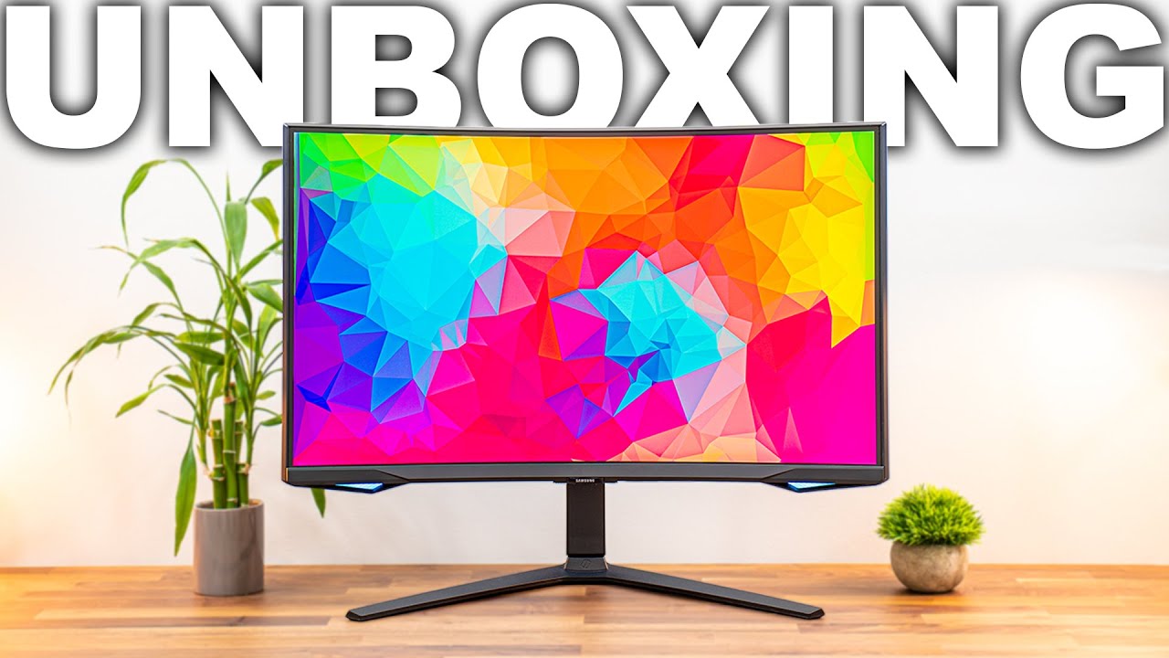 Распаковка игрового монитора Samsung Odyssey G6 (G65B)