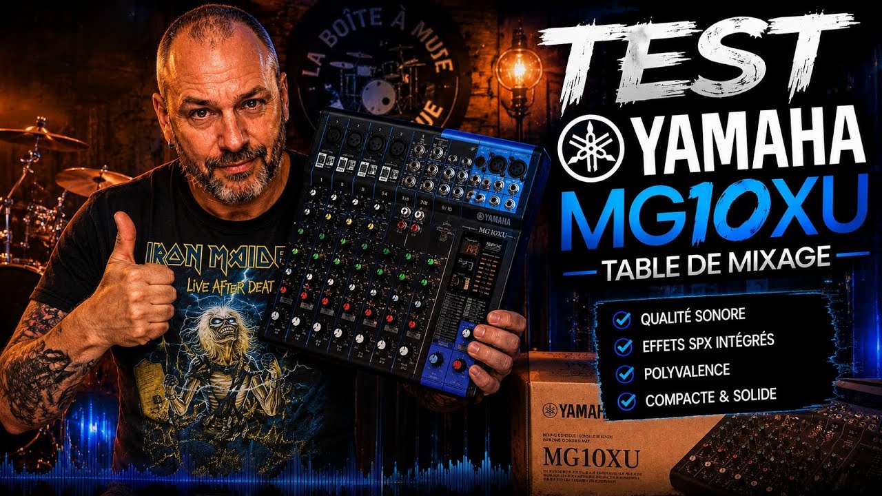 Découverte de la Yamaha MG10XU – La table de mixage compacte qui fait tout !