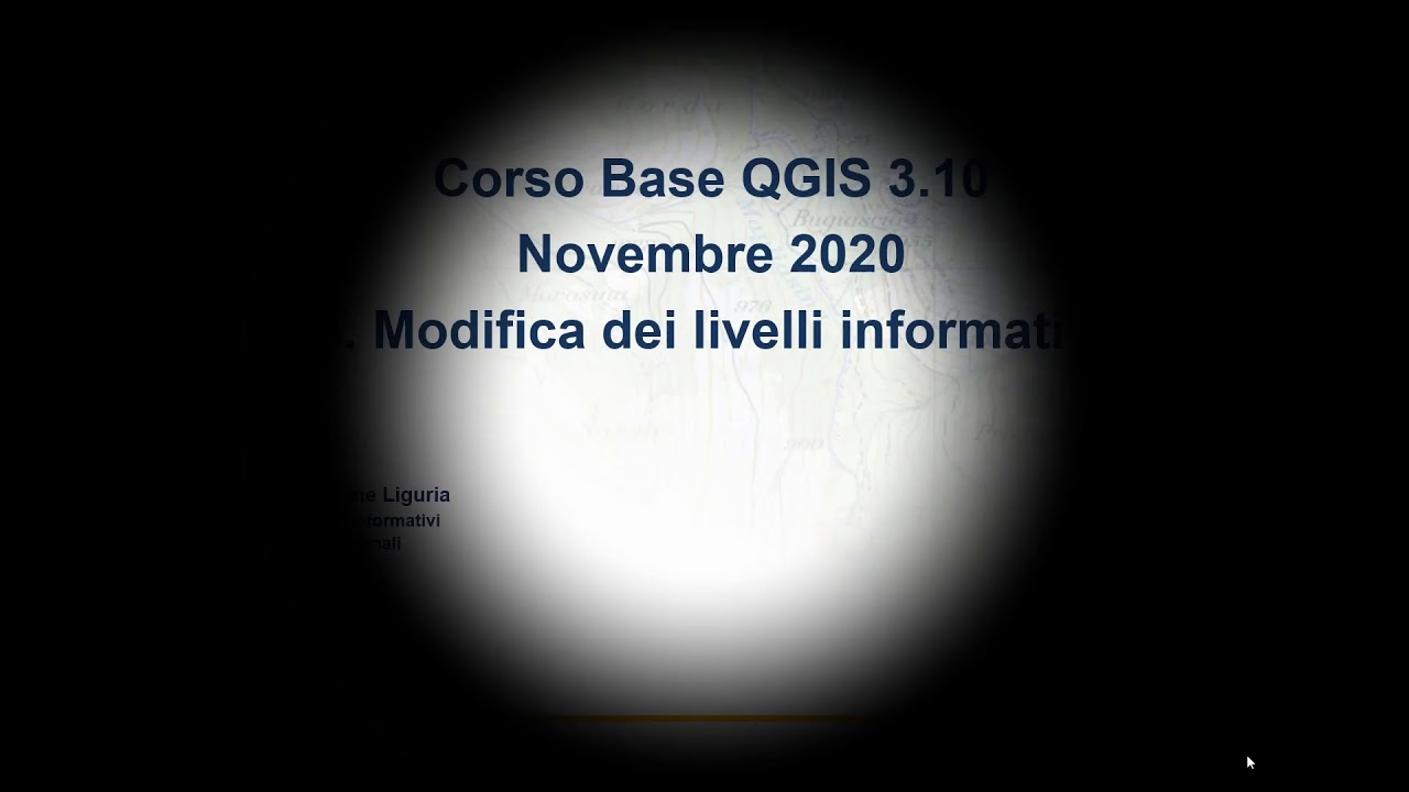Corso base di QGIS