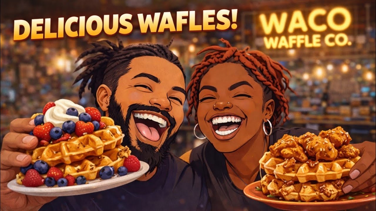 Celebrate a new beginning ✨️ @WacoWaffleCo & Spicy Cheese Cave! | At Home with The Pacheco's