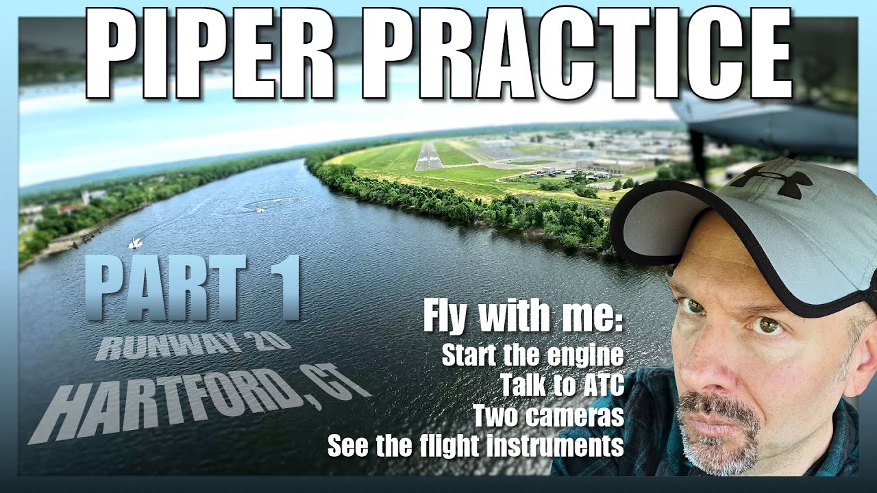 General Aviation Aircraft Under Wing View Hartford over CT River in the Spring | Part-1