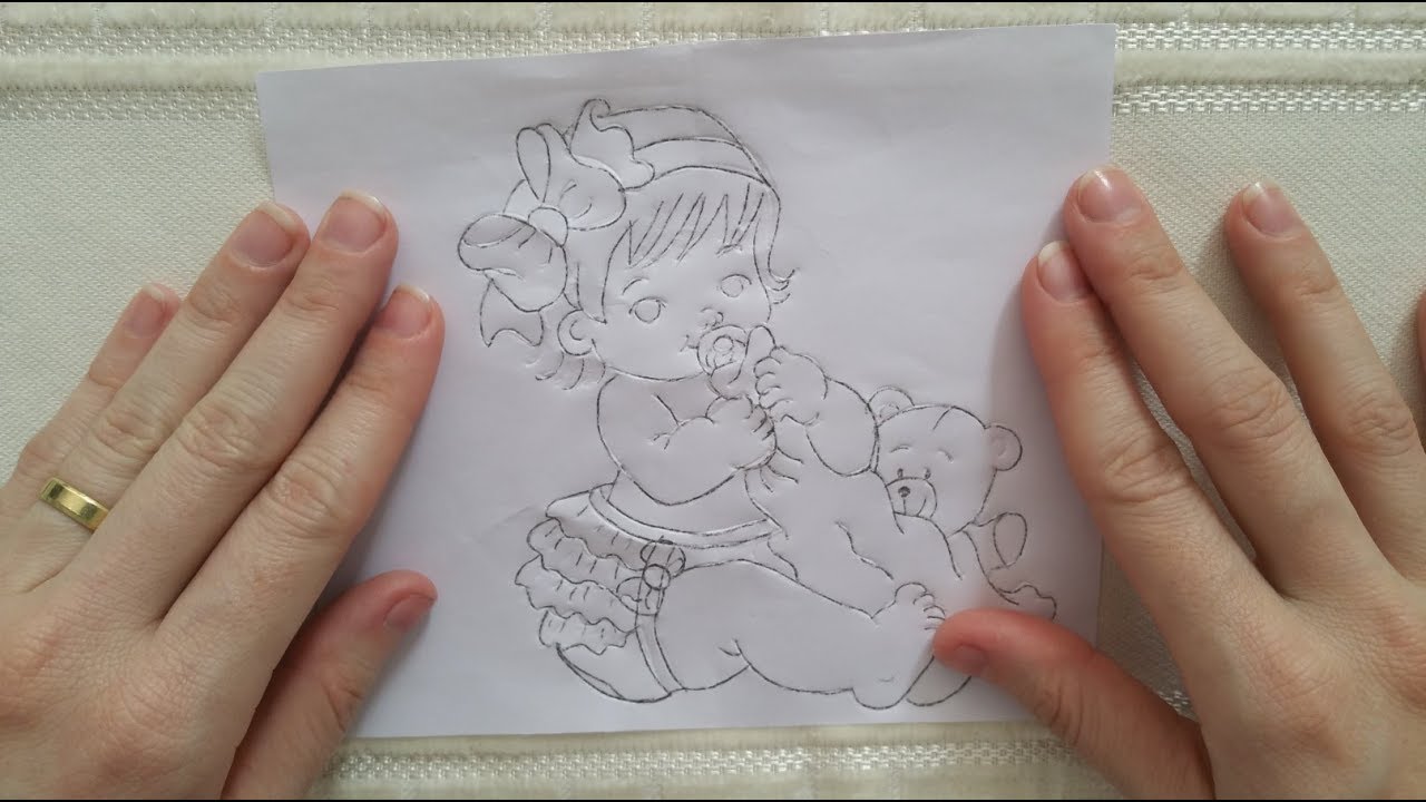 Como transferir riscos do papel para o tecido - Shallom Pinturas Artesanais