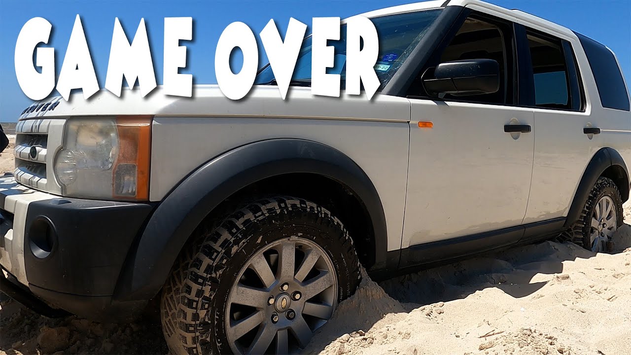 Range Rover застрял на пляже Матагорда в Техасе | Семейная рыбалка с прибоя