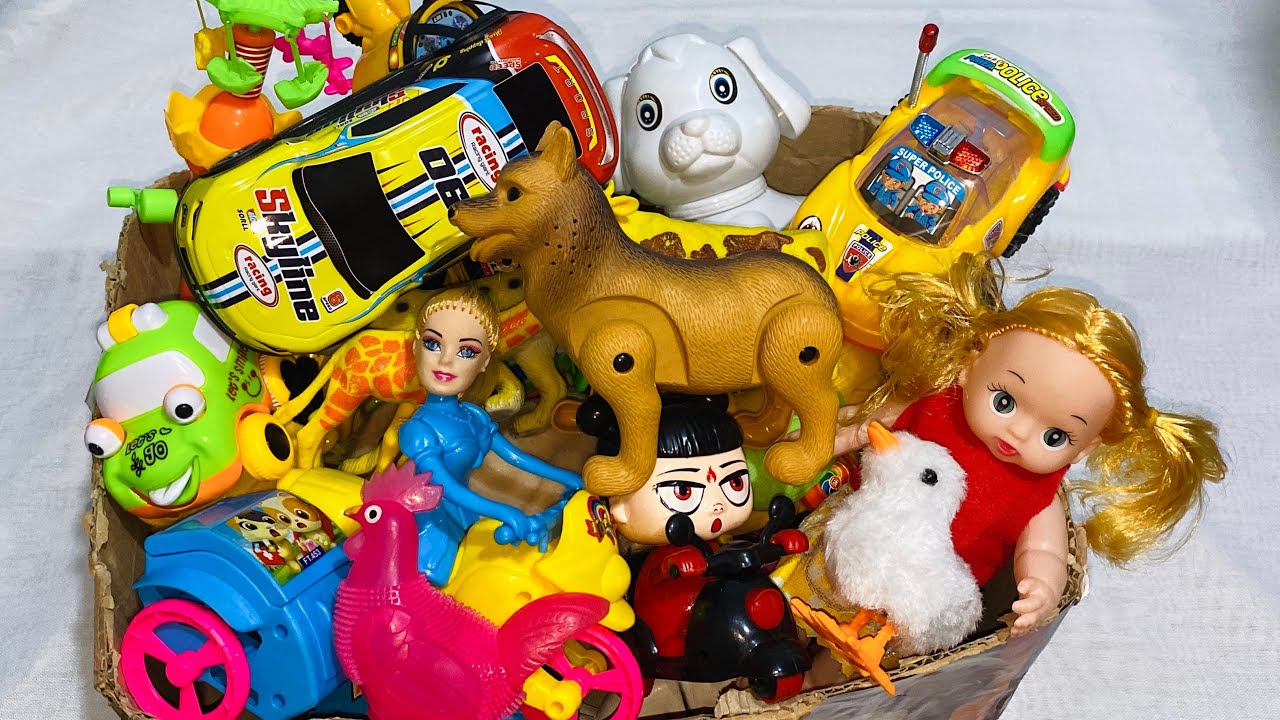 10:18 Minutes Satisfying With Unboxing Toys set,Animal toys swing&slide collection ASMR, review toys
