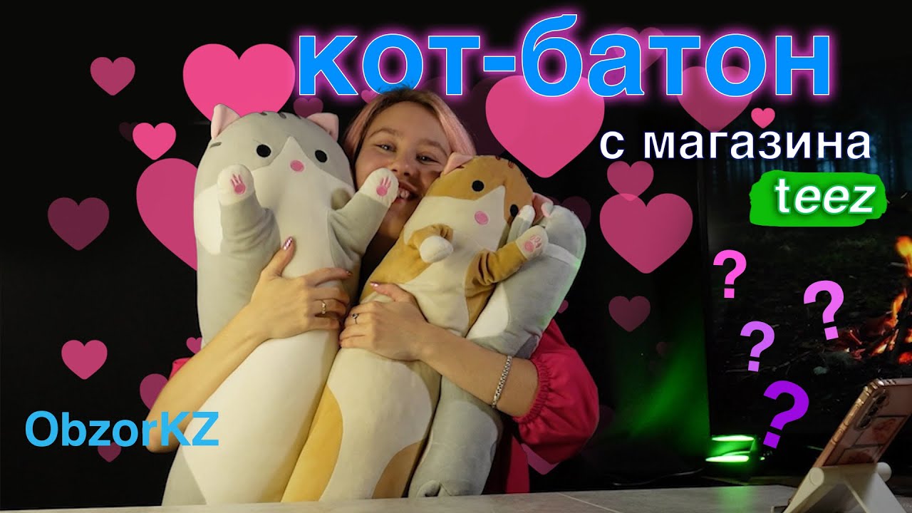Кот Батон. Распаковка мягкой игрушки с teez