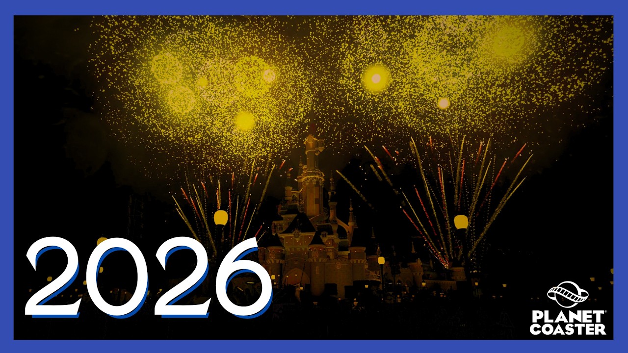 Disneyland Paris' New Year's Fireworks in Planet Coaster! | Realistic Show