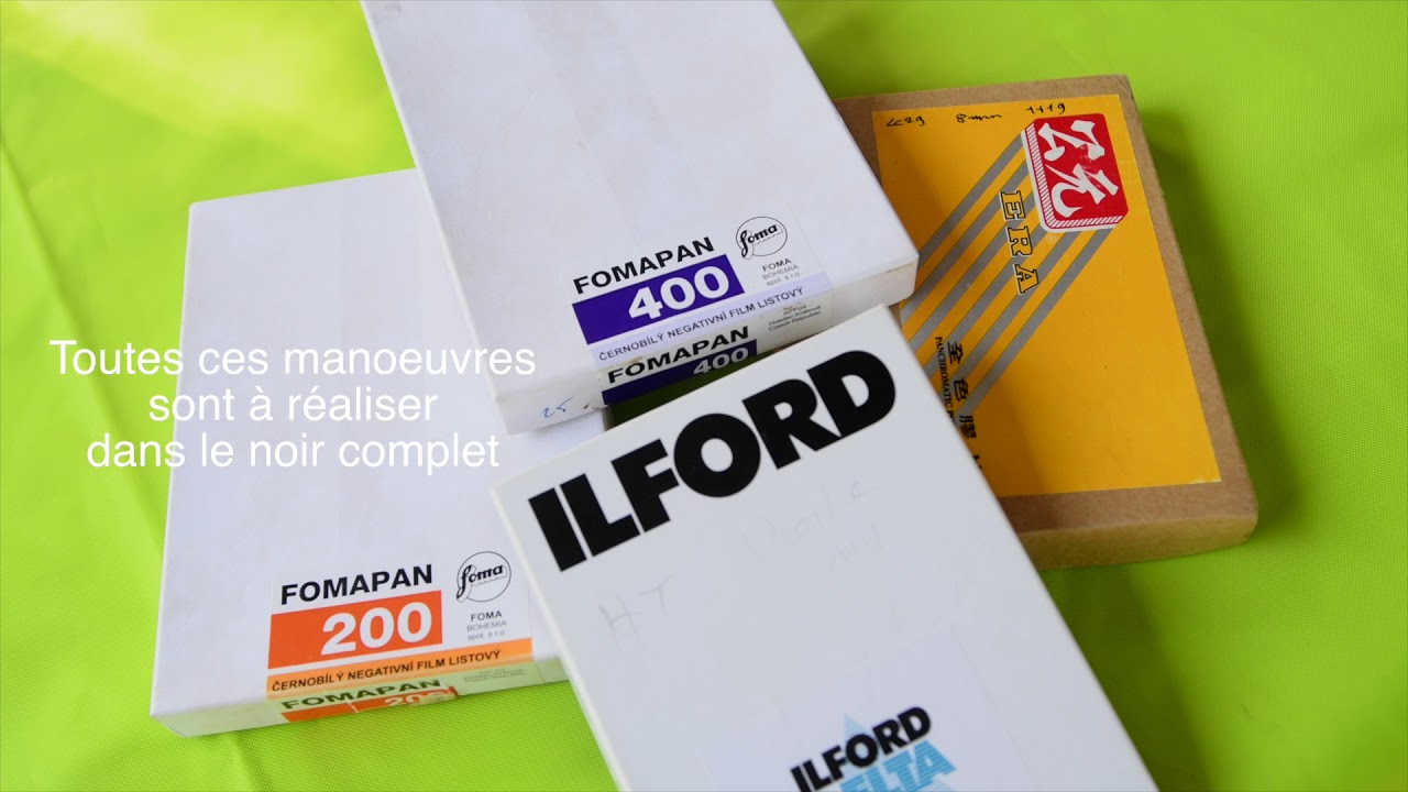 La chambre photographique 2ém partie -chargement et développement du film