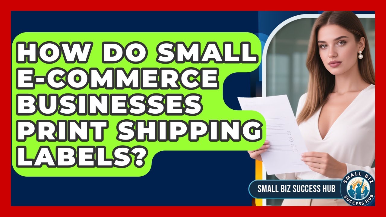 How Do Small E-commerce Businesses Print Shipping Labels? - Small Biz Success Hub