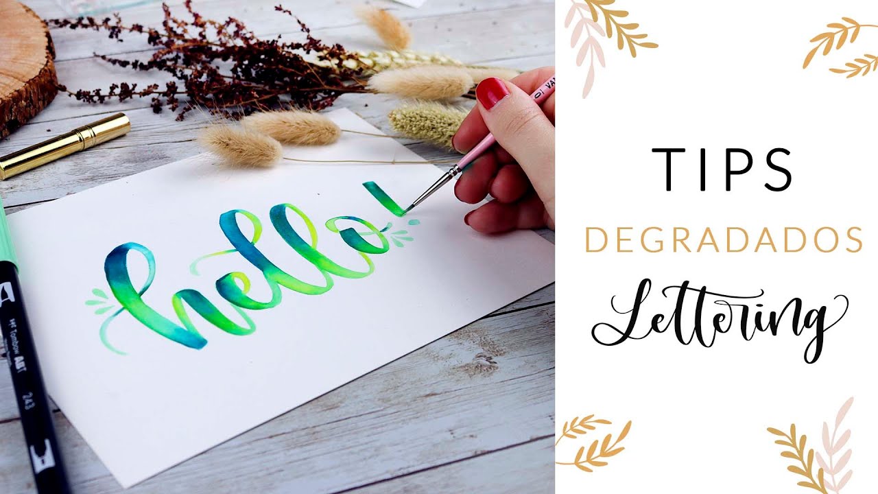 Consejos para mejorar tus degradados en Lettering