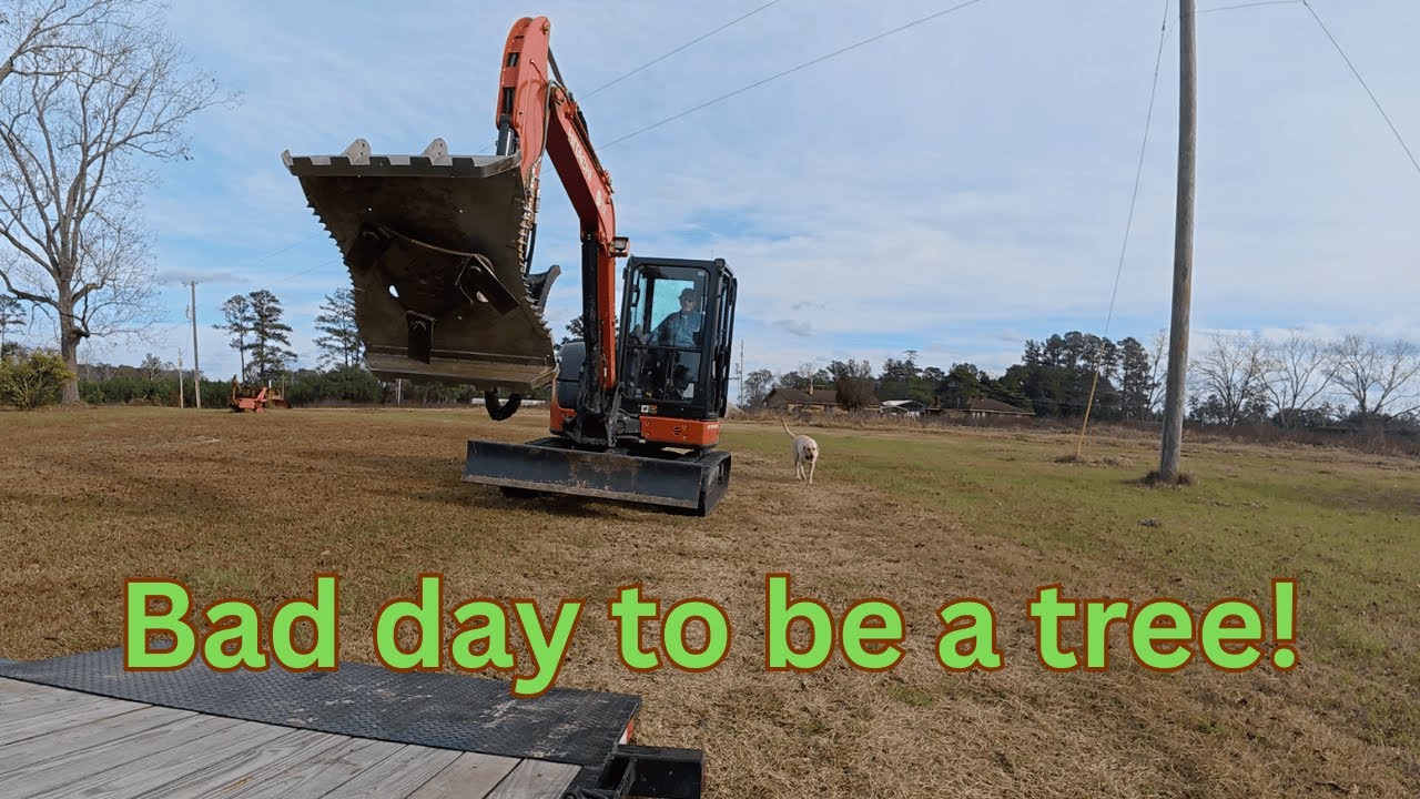 Фреза SEA на базе Hitachi 50 расчищает берега канав