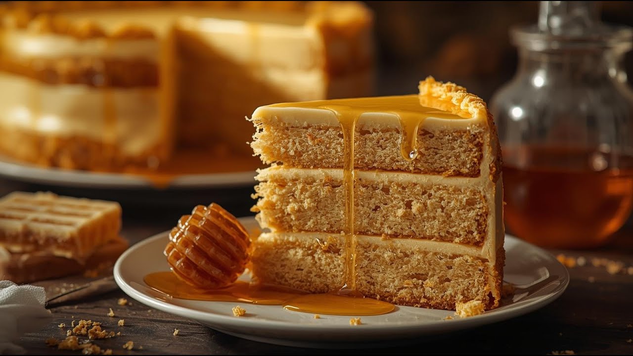 Best Honey🍯Cake Recipe🍁| Ultra Soft Medovik🤎#honeycake #medovik   #easyrecipes #honey #yummyrecipe