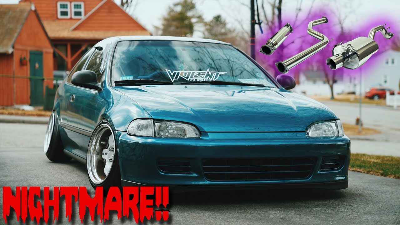 EJ2 GETS FRESH NEW EXHAUST!
