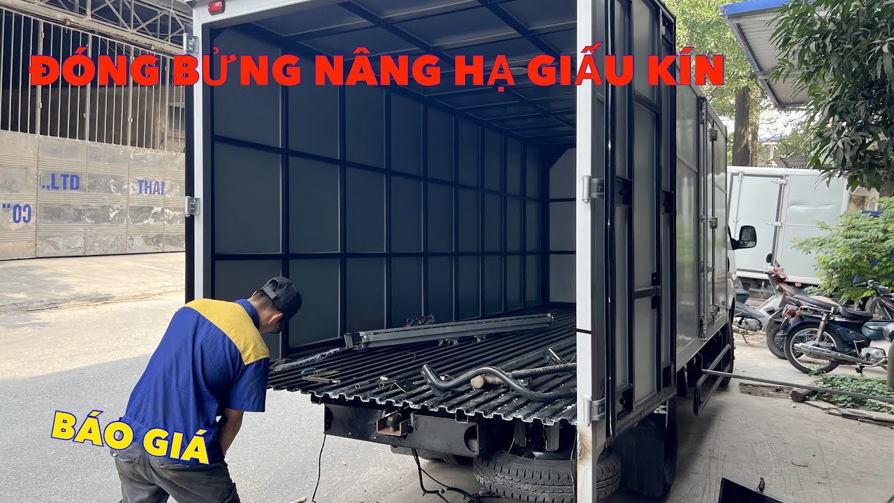 Đóng Bửng Nâng Giấu Kín Trên Xe Tải | Cơ Sở Đóng Thùng Xe Tải Chuyên Nghiệp Tại Hưng Yên