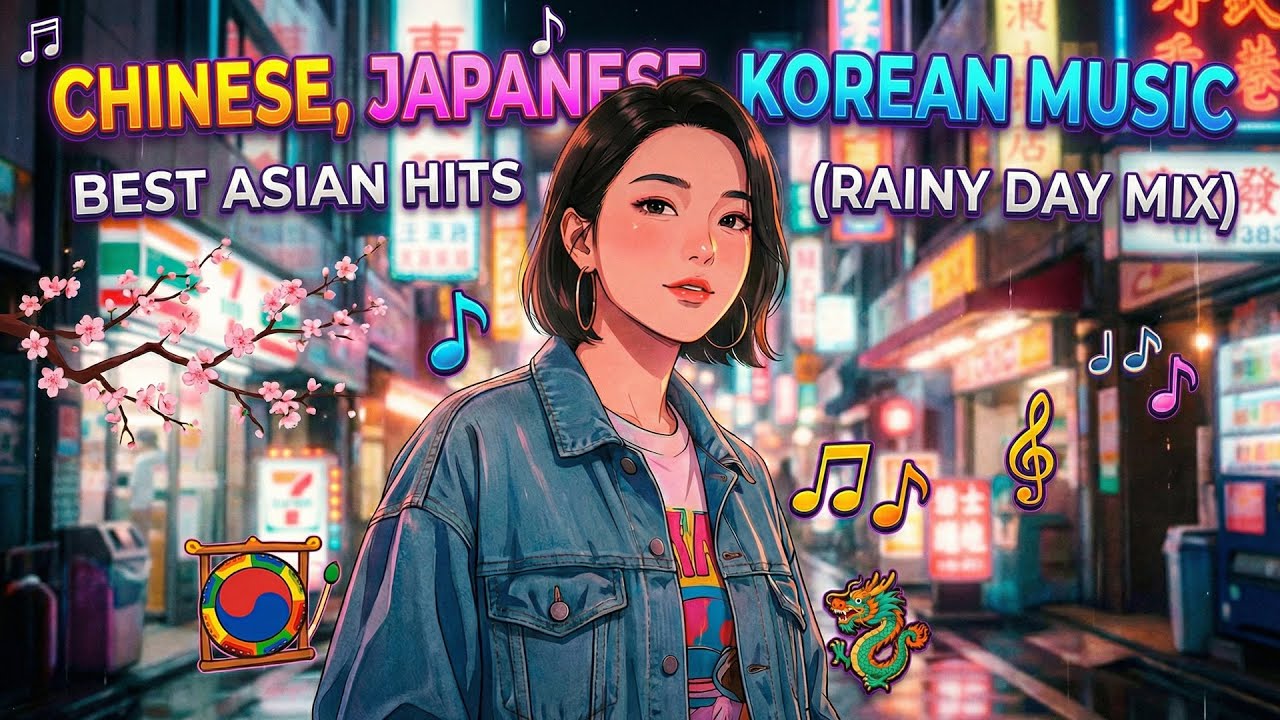 ASIA MIDNIGHT JOURNEY 🏮 | 1-Hour Mix: Japanese City Pop, Chinese Rap & Retro K-Pop