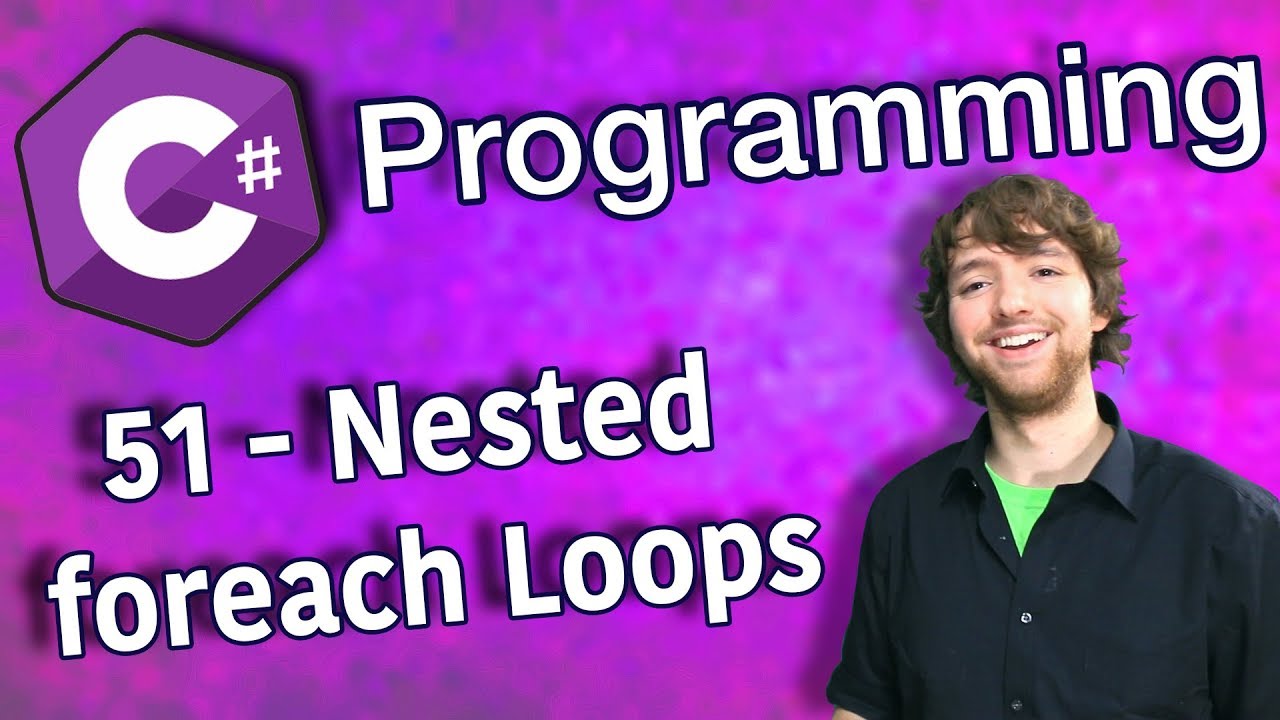C# Programming Tutorial 51 - Nested foreach Loops