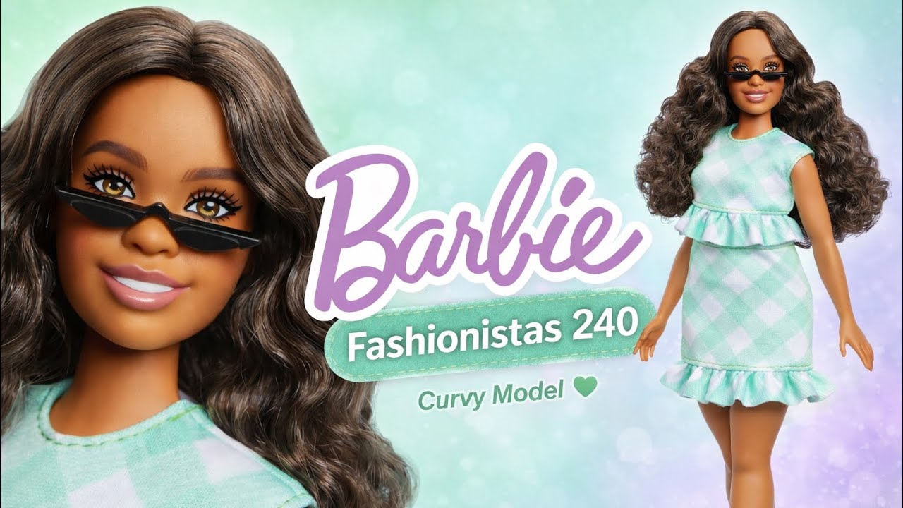Barbie Fashionistas 240 Tanıtımı! 💕( Curvy Mint Yeşil Elbise )