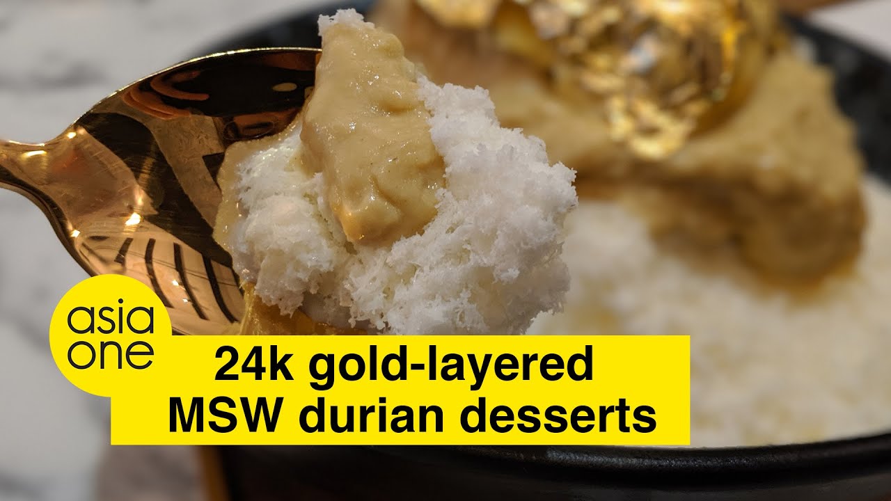 No FOMO: 24k gold-layered Mao Shan Wang desserts