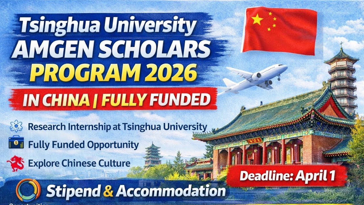 Tsinghua University Amgen Scholars Program 2026 in China | Fully Funded Research Internship