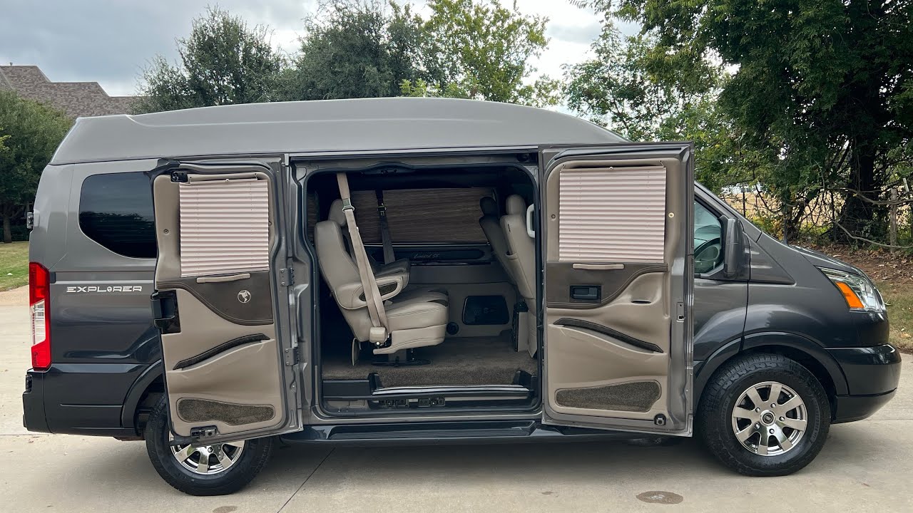 Custom Ford Transit Explorer Conversion Van! Must See!!