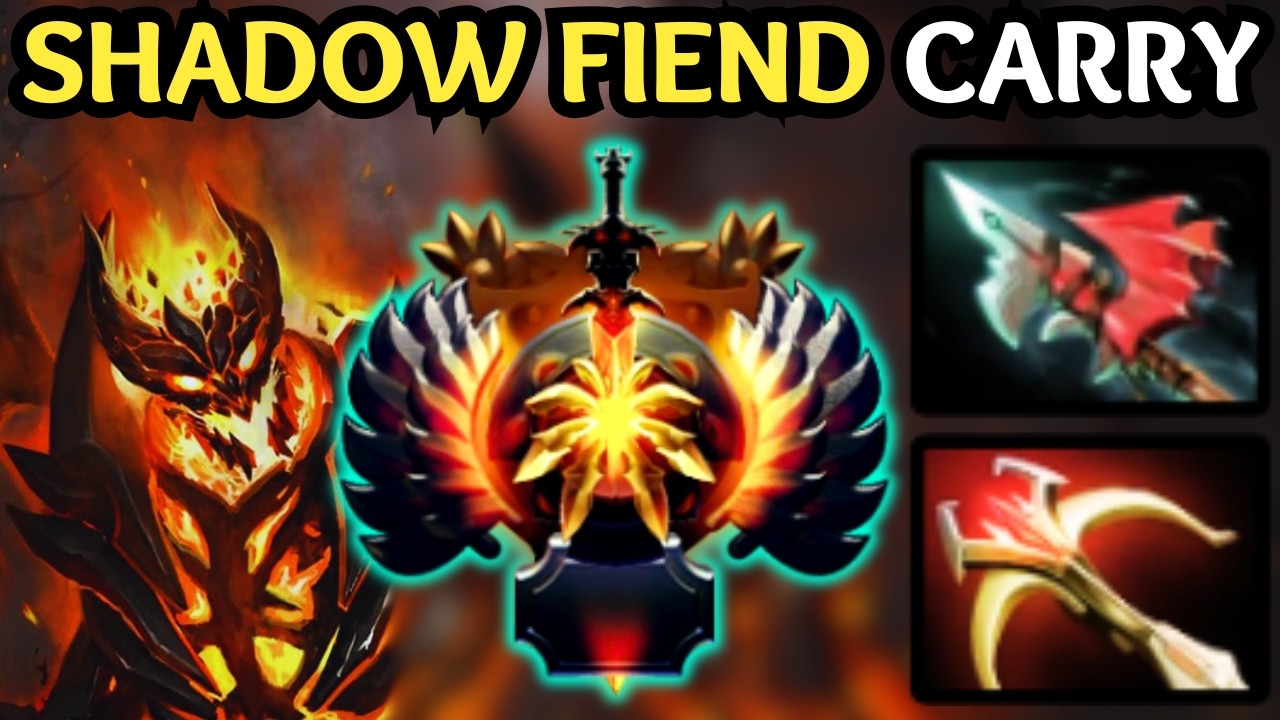 🔥 UNSTOPPABLE SHADOW FIEND Safelane — Souls = Free Wins 🔥 Dota 2 Carry
