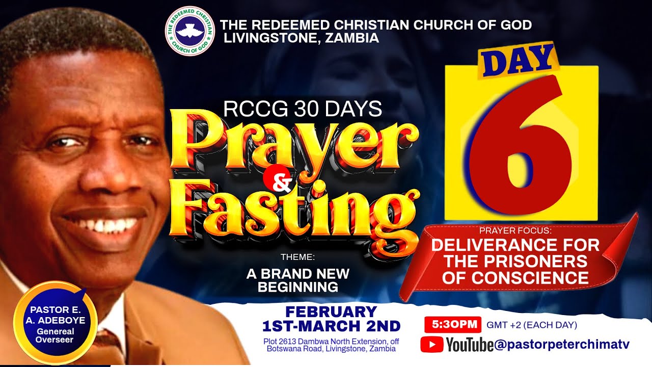 DAY 6 OF 30 DAYS II RCCG 2026 FASTING AND PRAYERS II PST PETER CHIMA II 6TH FEB. 2026
