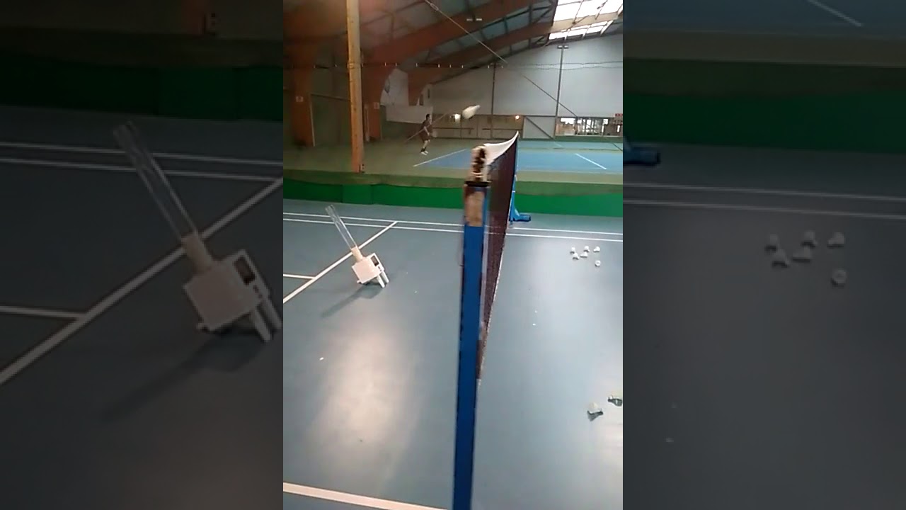 Practicing net shots
