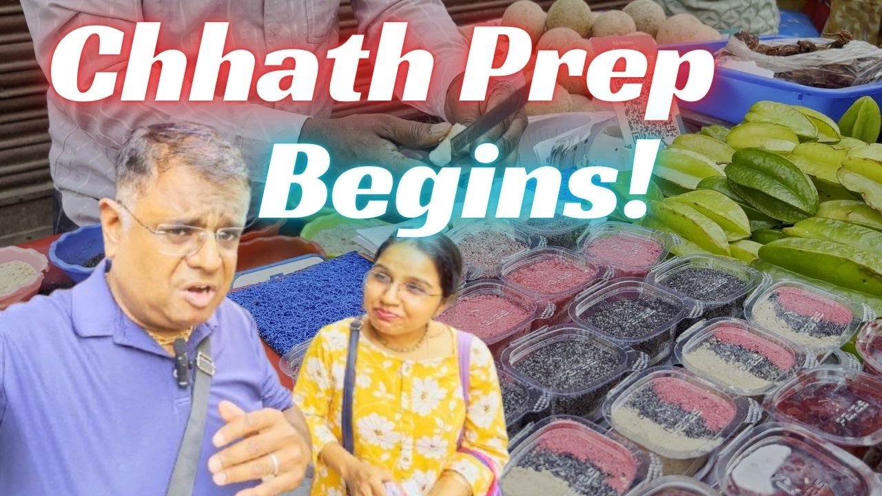 Chhath Pooja Prep in Lucknow 🛍️ Couldn’t Find Thekua Mould! But Relived Our Childhood 🍋