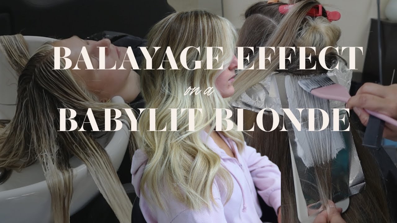 BABYLIGHTS WITH A BALAYAGE EFFECT | SEAMLESS BLONDE GROW OUT WITHOUT A ROOT TAP