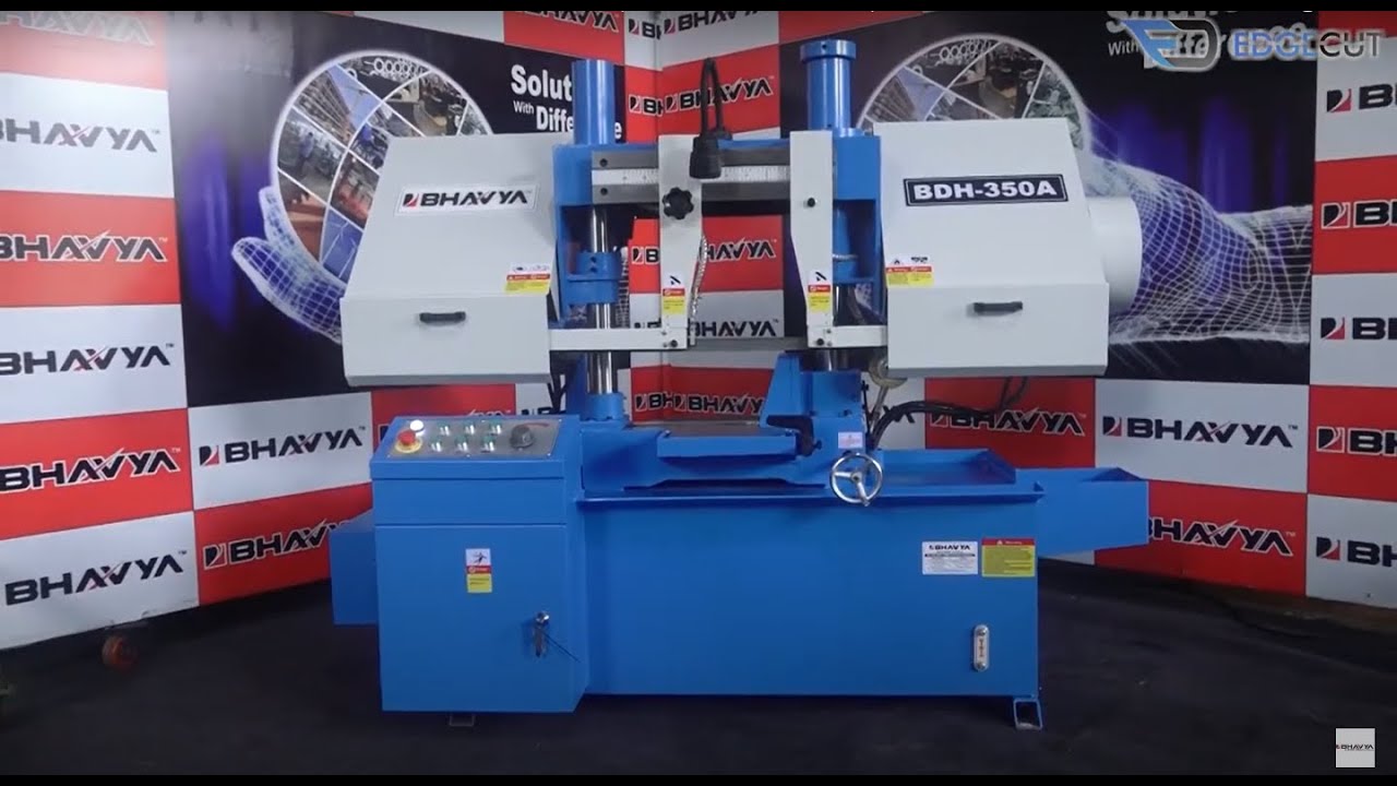 Double Column Semi-Automatic Bandsaw Machine (Model No- BDH-350A) - Bhavya Machine Tools