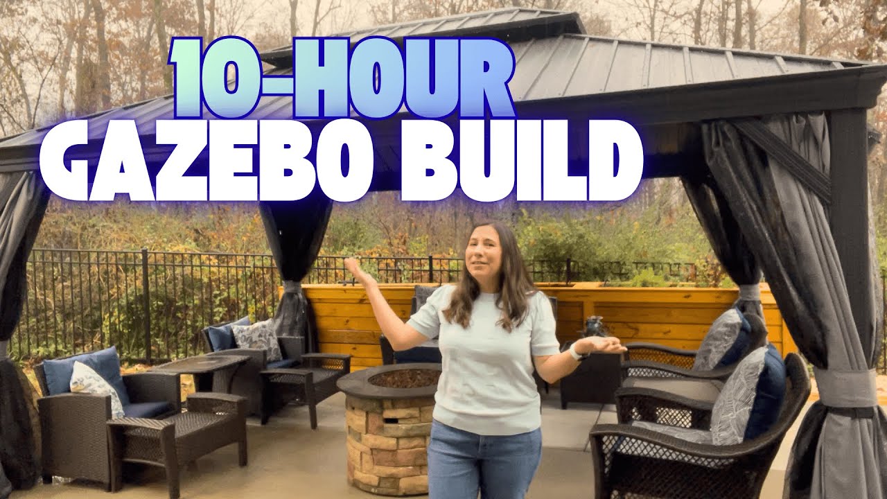 We Built a Backyard Gazebo in 10 Hours!