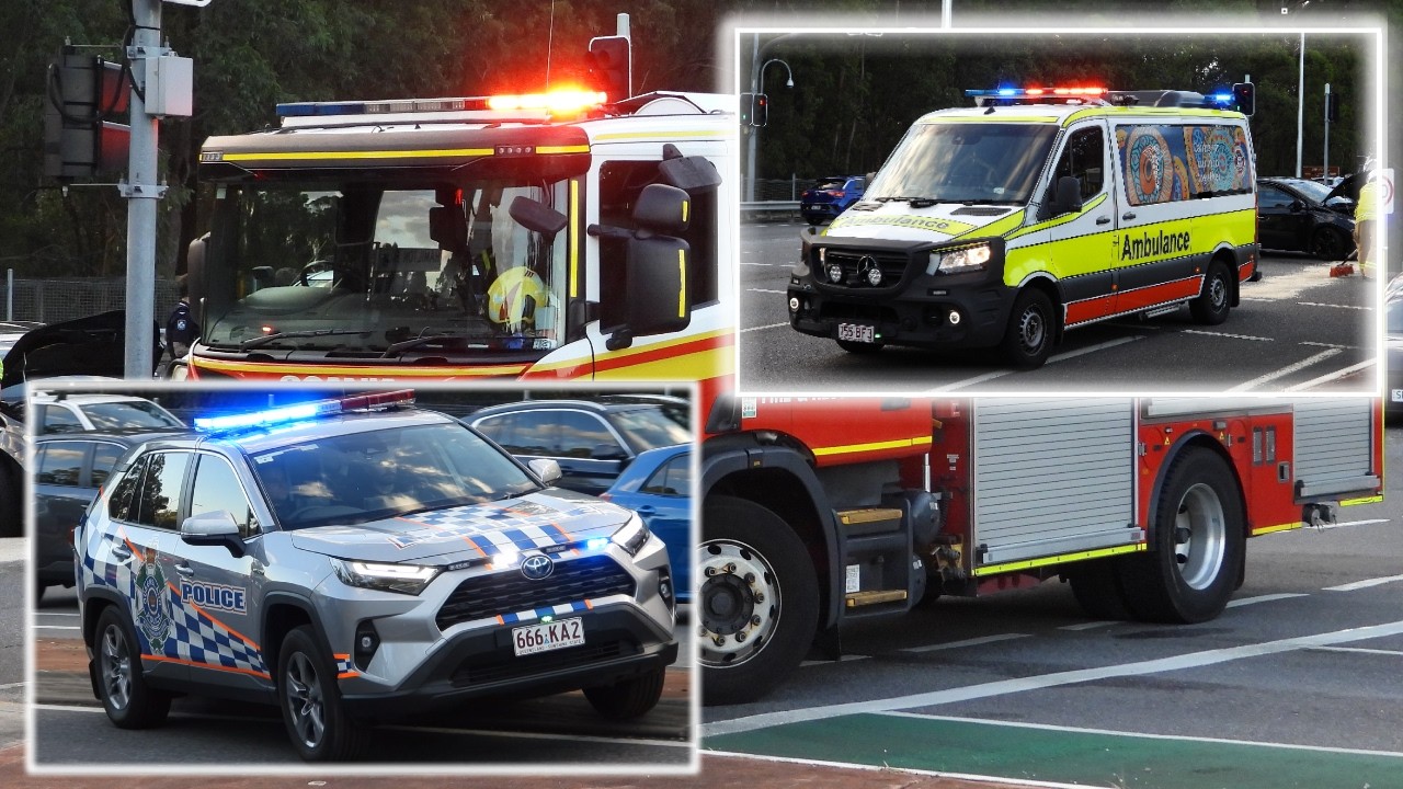 [On Scene] | QPS and QAS arriving to the scene of an RTC | McDowall, Queensland