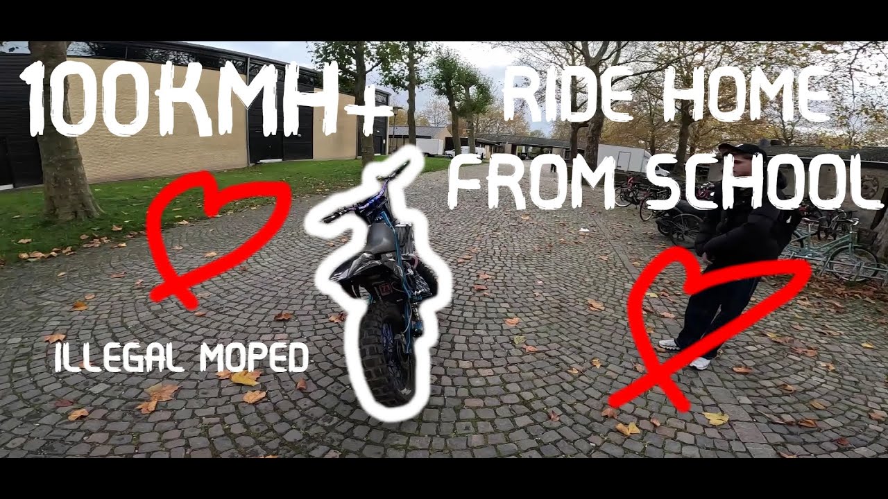 RIDE HOME FROM SCHOOL ON ILLEGAL MOPED