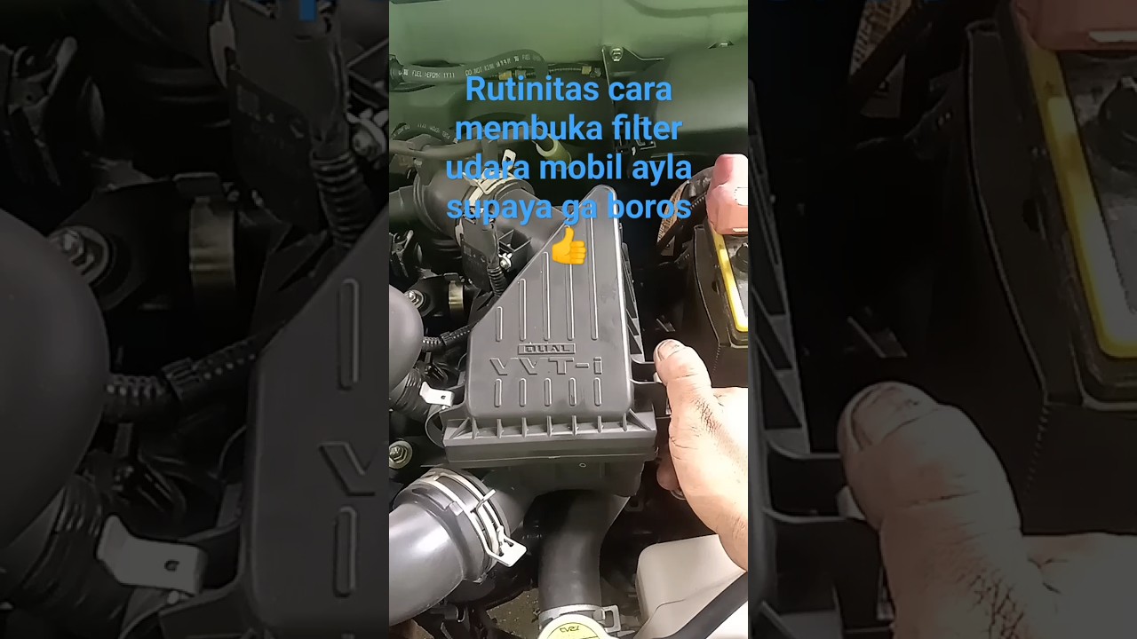 rutinitas cara membuka filter udara mobil ayla supaya ga boros#videoshorts #bengkelmobil