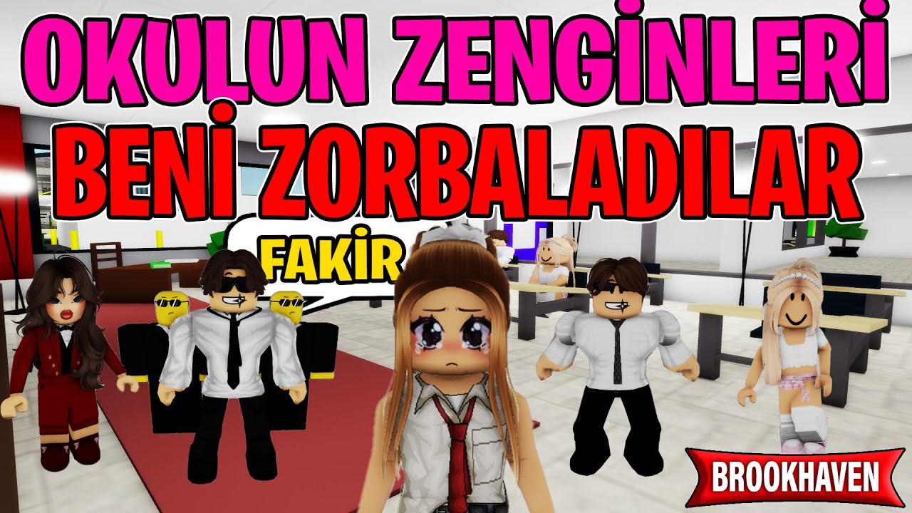 OKULUN ZENGİN BEBELERİ BENİ ZORBALADILAR ( İNTİKAM ALDIM ) ROBLOX BROOKHAVEN RP #roblox #brookhaven