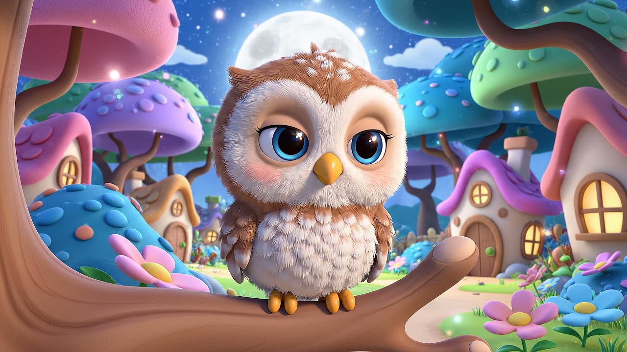 Sleepy Owl Hoots Hoo Hoo Hoo | Bedtime Forest Songs & Night Animal Rhymes