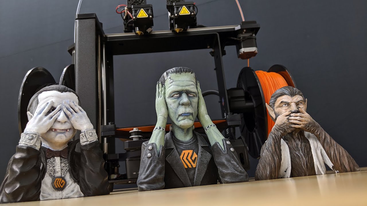 Halloween 3D Prints Made With MakerGear - MakerGear Ultra One 3D Printer