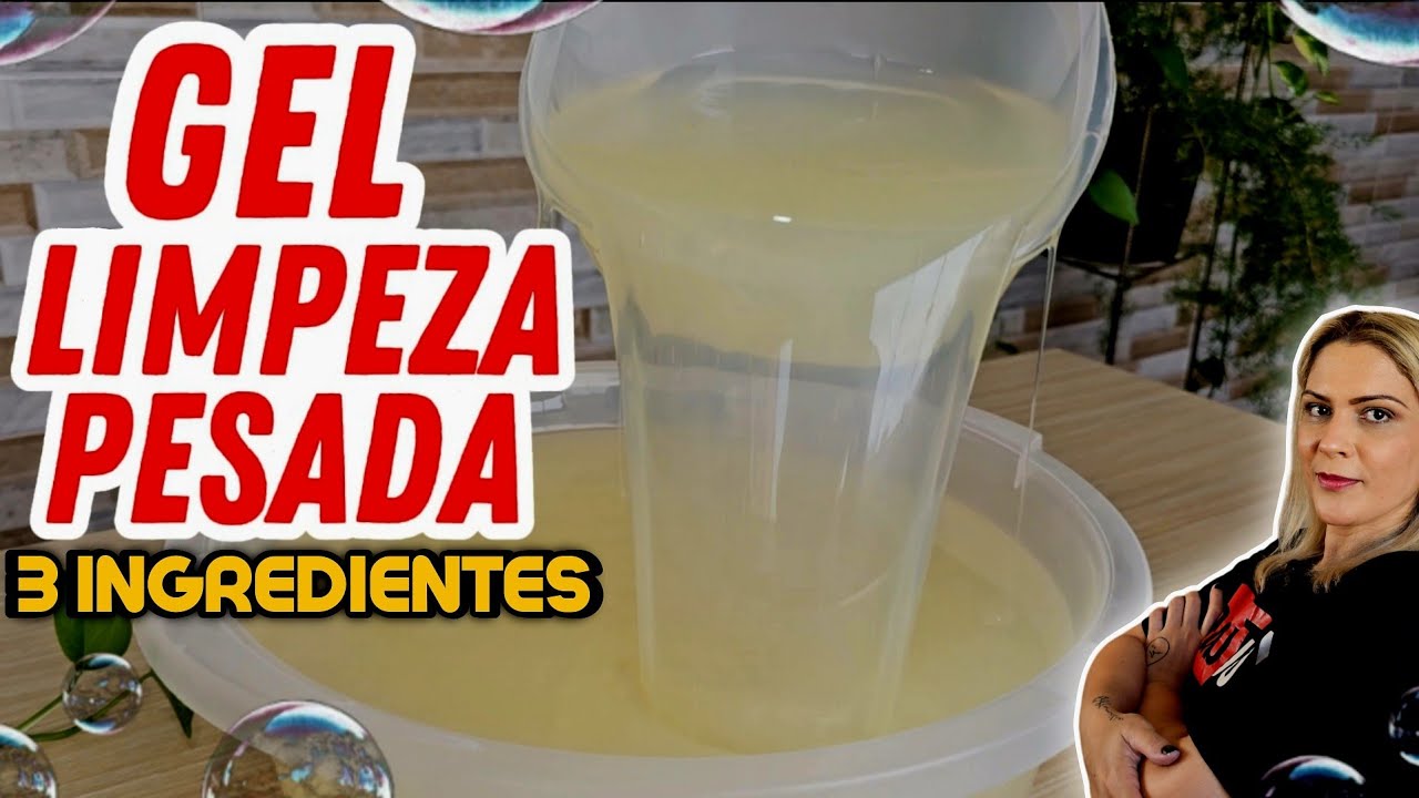 COMO FAZER UM GEL LIMPEZA PESADA COM APENAS 3 INGREDIENTES 😱😍