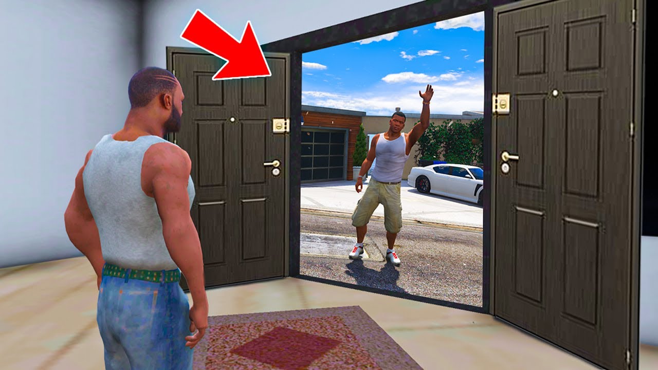 Franklin FOUND Secret GTA 5 City Door in INDIAN BIKE DRIVING 3D!