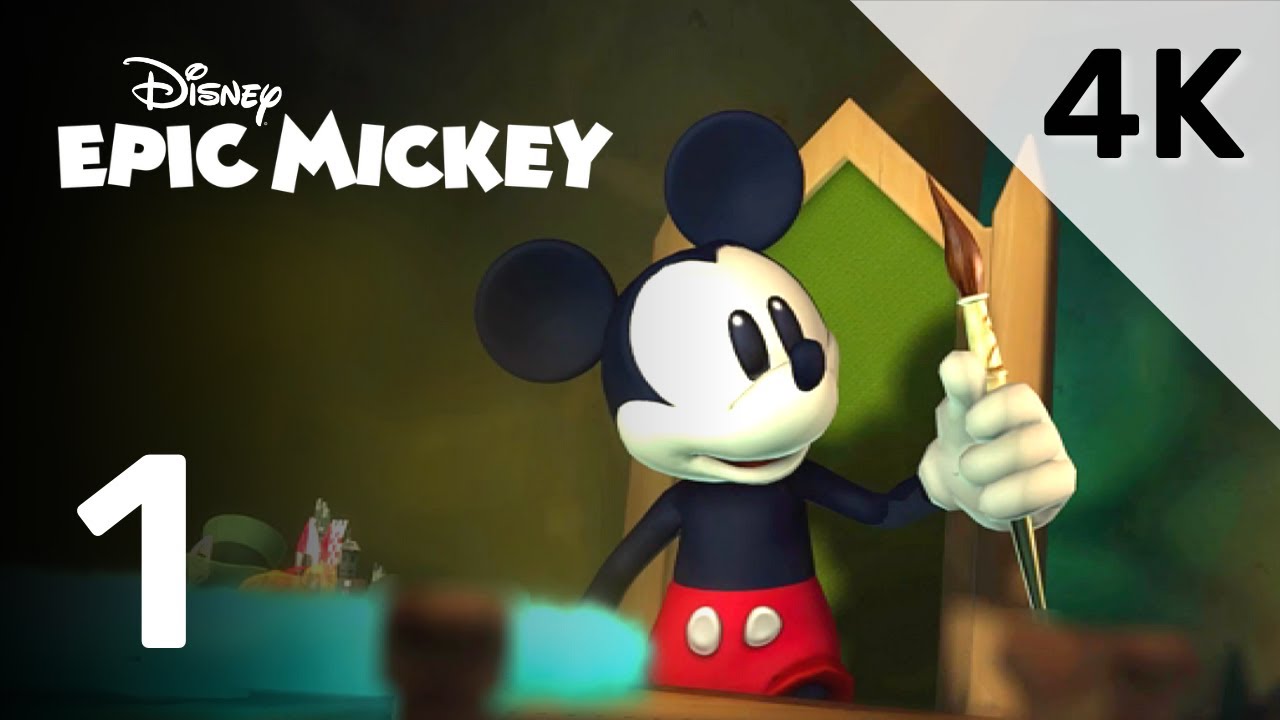 Part 1 | Epic Mickey | 4K Walkthrough and Cutscenes | No Commentary Walkthrough