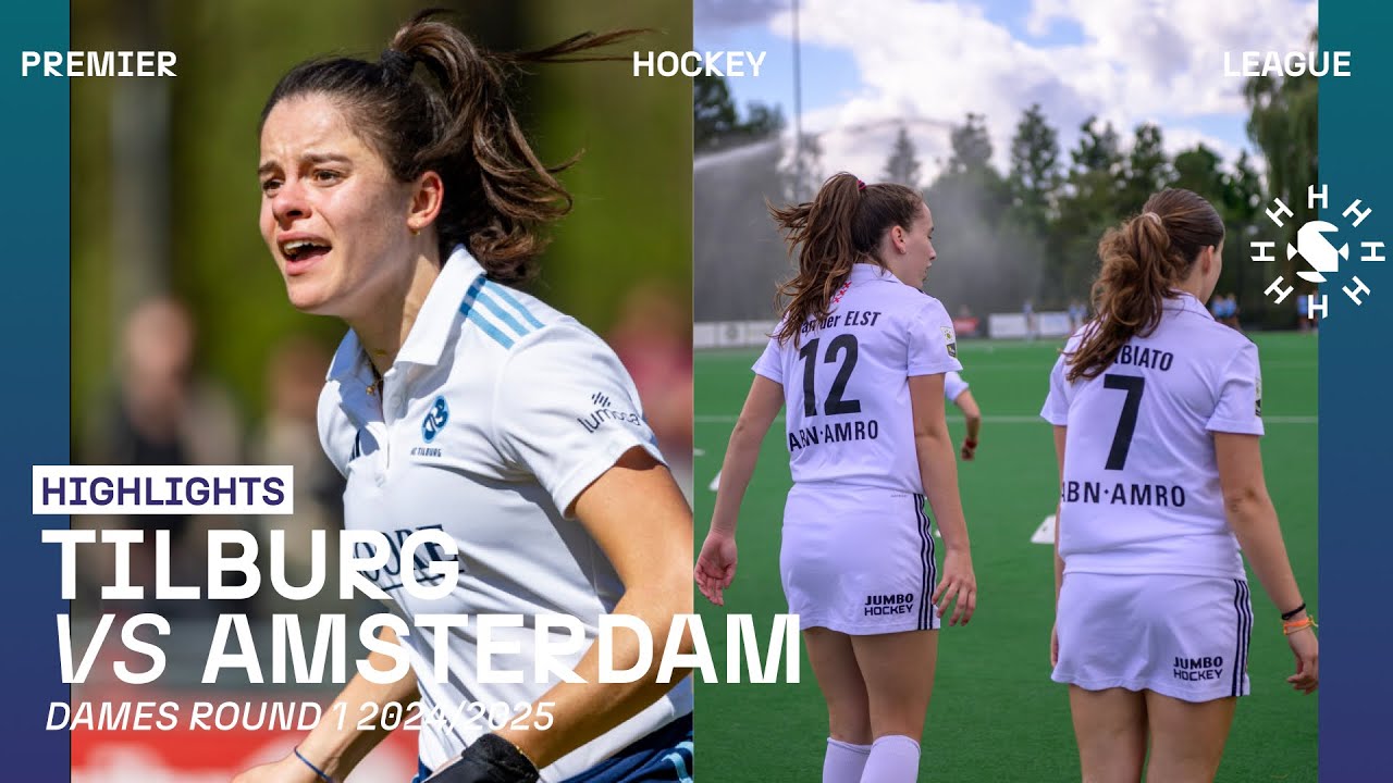 Tilburg - Amsterdam 🏑 Tulp Hoofdklasse Dames ‘24/’25 RONDE 1 | Samenvatting