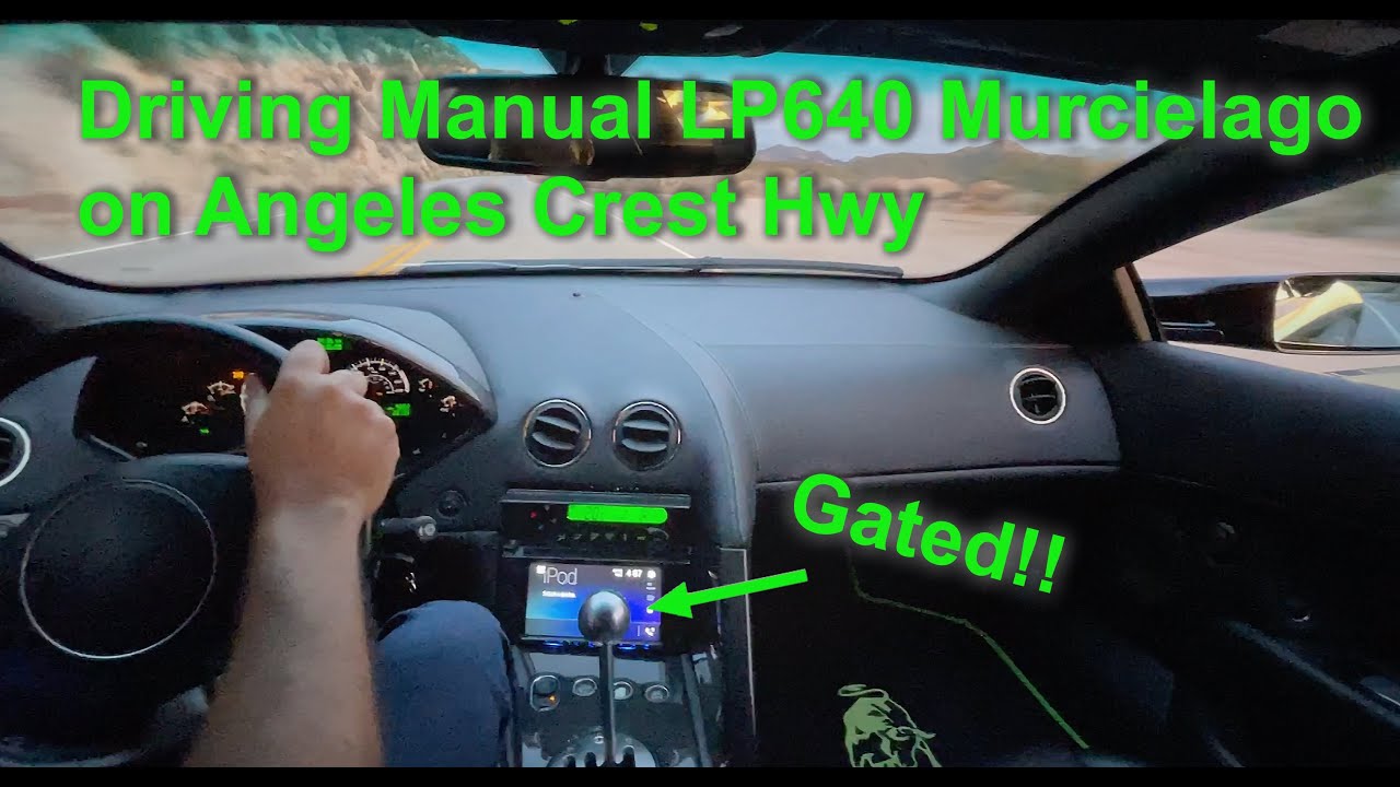 Driving the ultra-rare Murcielago Manual LP640 on Angeles Crest Hwy