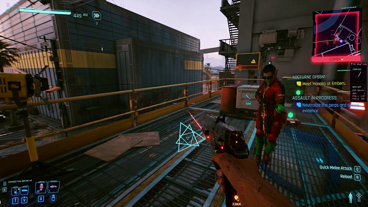 Cyberpunk 2077 Test Footage Level 45, Malorian 3516, All Penetrator Mods