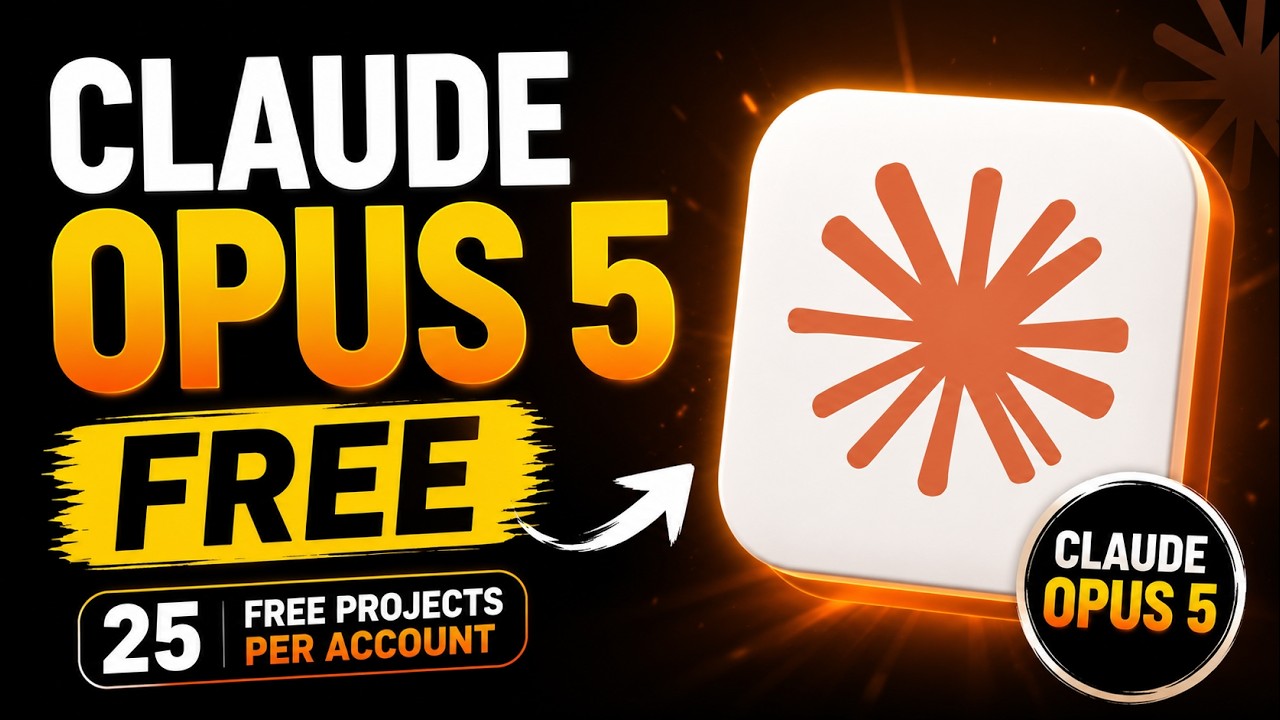 Claude Opus 5 БЕСПЛАТНО 🤯 (25 бесплатных проектов на аккаунт)