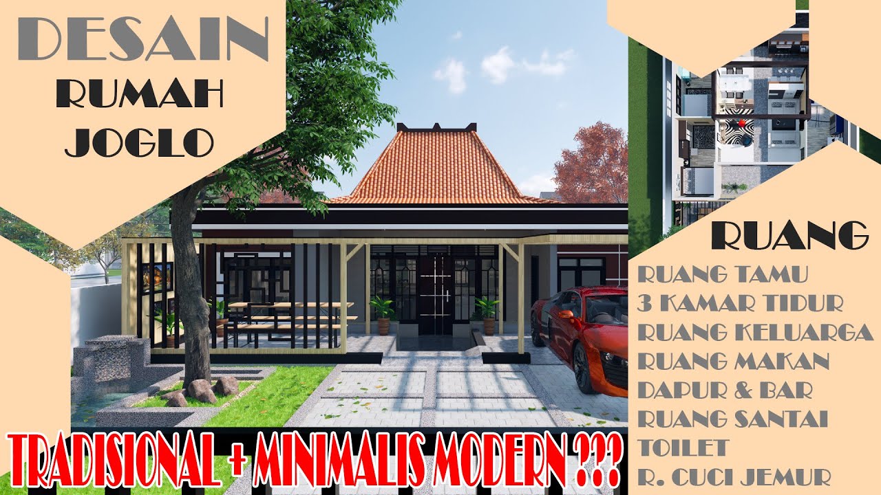 RUMAH JOGLO TRADISIONAL TAPI MINIMALIS MODERN | #rumahjoglo #rumahkayu