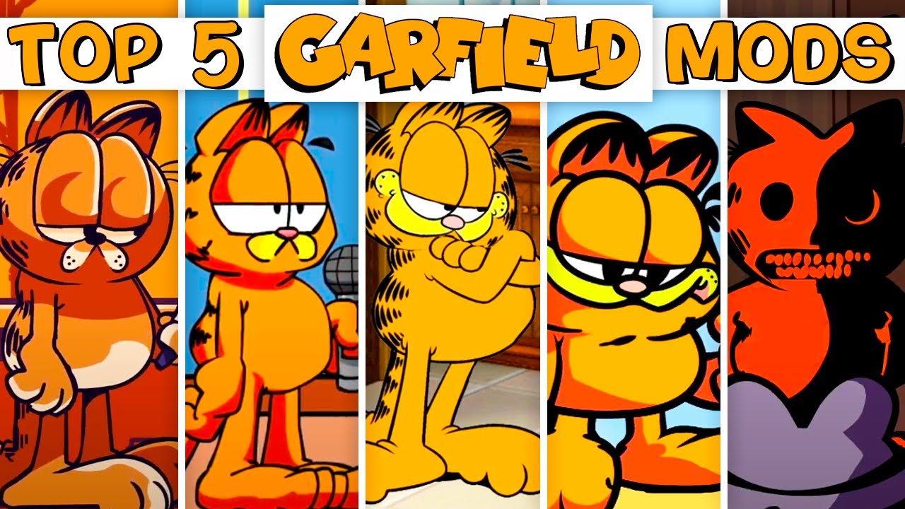 Top 5 Garfield Mods - Friday Night Funkin'