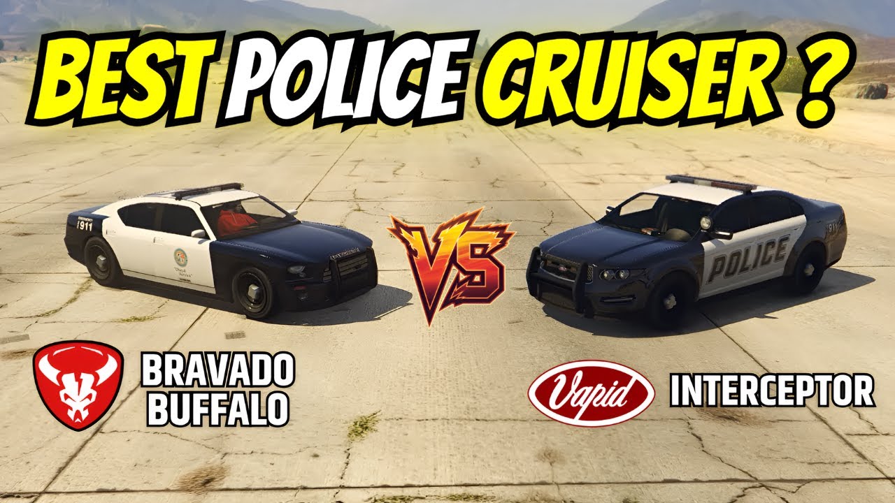 GTA 5 Police Car | Vapid Interceptor VS Bravado Buffalo | Mc ABLE #gta5