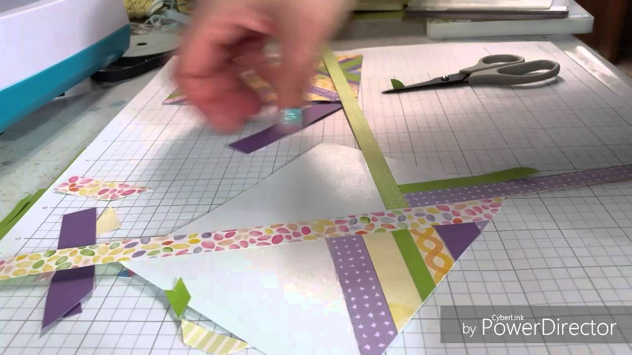 Herringbone Card Tutorial - Using Scraps