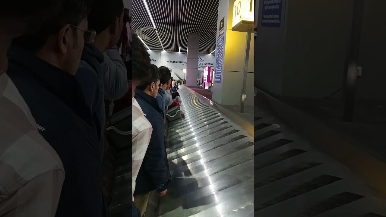 Kolkata  Nataji subhash chandra bose  international airport luggage collect  flight ✈️ take off 📴