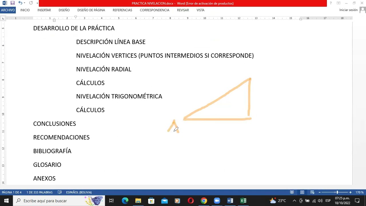 PRACTICAS NIVELACION REFERENCIA INFORME