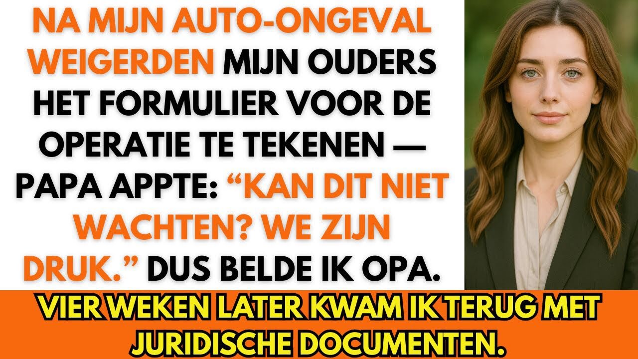 Na mijn ongeluk appte papa: “Kan dit niet wachten? We zijn druk.” Drie weken later kwam ik terug met